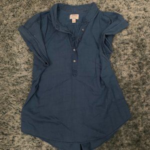 J.Crew cotton pop over blouse Size: M
